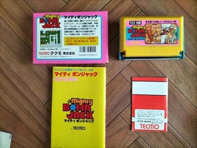 Mighty Bomb Jack Famicom game software TECMO with instruction and strategy