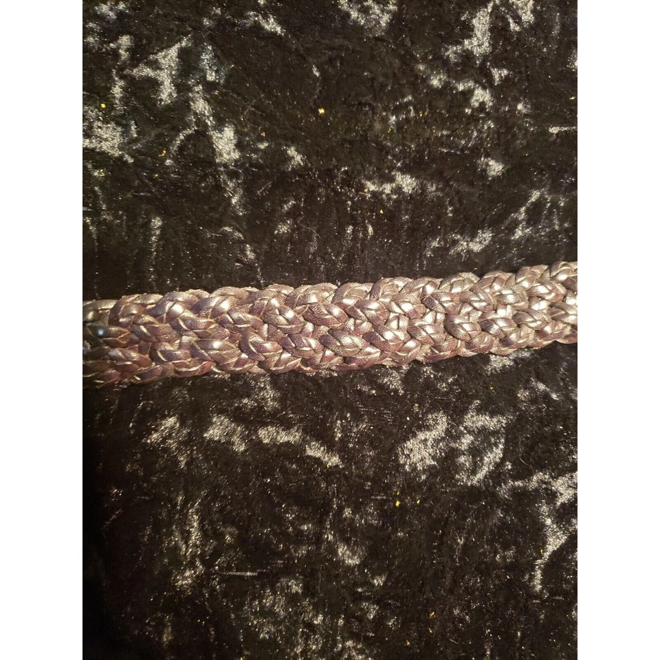 Talbots Braided Leather Belt Womens L Large Brown 6029 Casual Accessories - Image 3 of 4