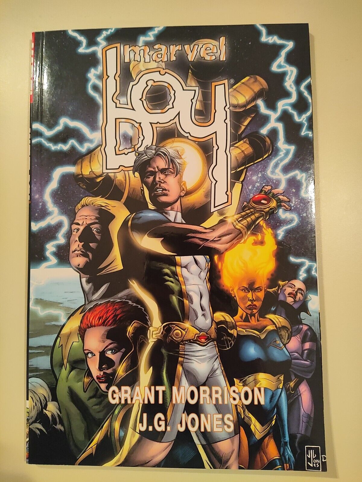 Marvel Boy by Grant Morrison & J.G. Jones, (2014, Marvel TPB)