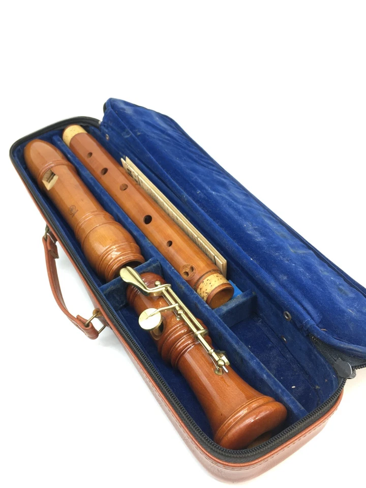 YAMAHA recorder tenor GERMAN Concert Music Instruments with case From Japan - Image 3 of 4