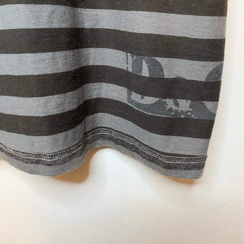 Dolce & Gabbana Designer Striped Reversible Polo Shirt Gray On Gray Sz L - Picture 8 of 19