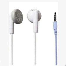 Bulk Wholesale Lot Of 15 White/Gray 3.5mm In Ear Earbuds/Headphones/Earphones