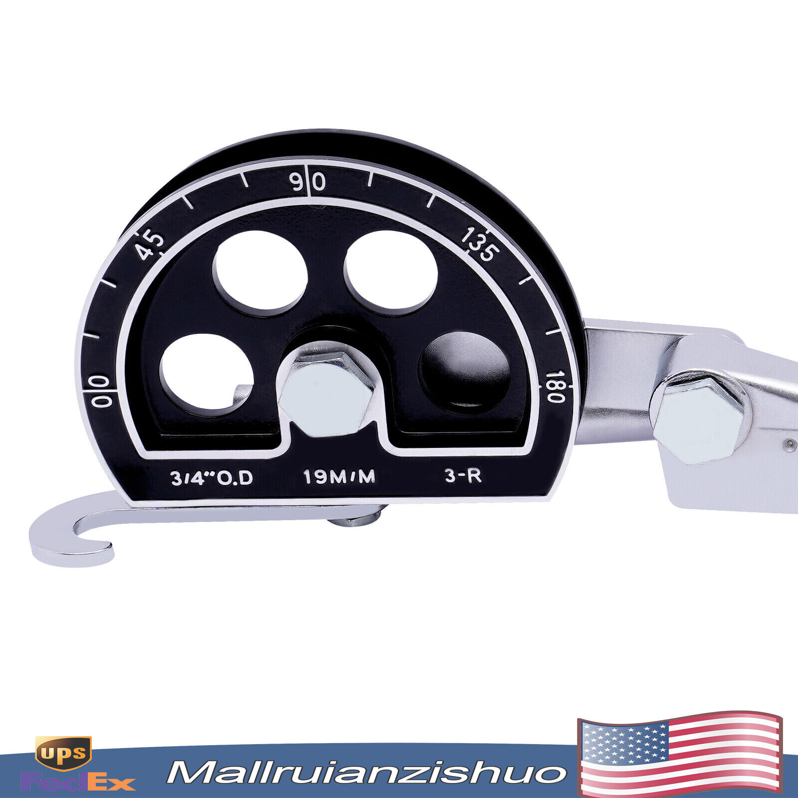 3/4" Manual Pipe Tube Bender HVAC Refrigeration Ratchet Bending Tool 0~180°