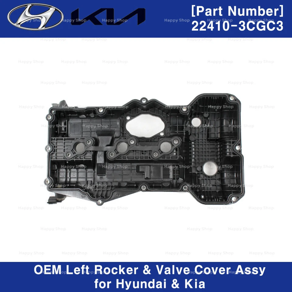 Balancim esquerdo OEM 224103CGC3 e conjunto de tampa de válvula para Hyundai Santa Fe Kia Sorento - Imagem 3 de 4