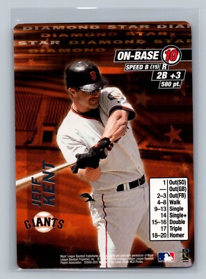 2001 MLB Showdown Jeff Kent Diamond Star Promo Giants