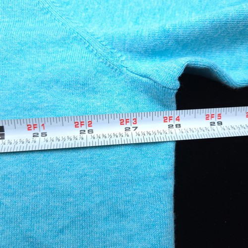 NEW! PETER MILLAR 1/4 ZIP SWEATER -XXL AQUA BLUE COTTON LYOCELL SILK DRESS GOLF - Picture 6 of 7