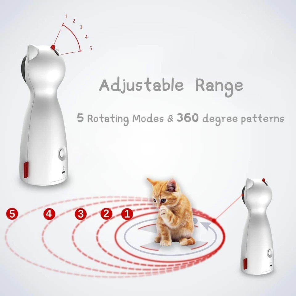 Cat Toy Automatic Rotating toy Pointer for Cats Pet Dog - Image 2 of 4