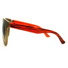 Arched Top Sunglasses Unisex Retro Oversized Fashion Brown Orange UV400 — photo 5
