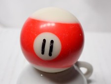 Replacement 1.5" Mini Billiard Pool Ball 11 Striped Red