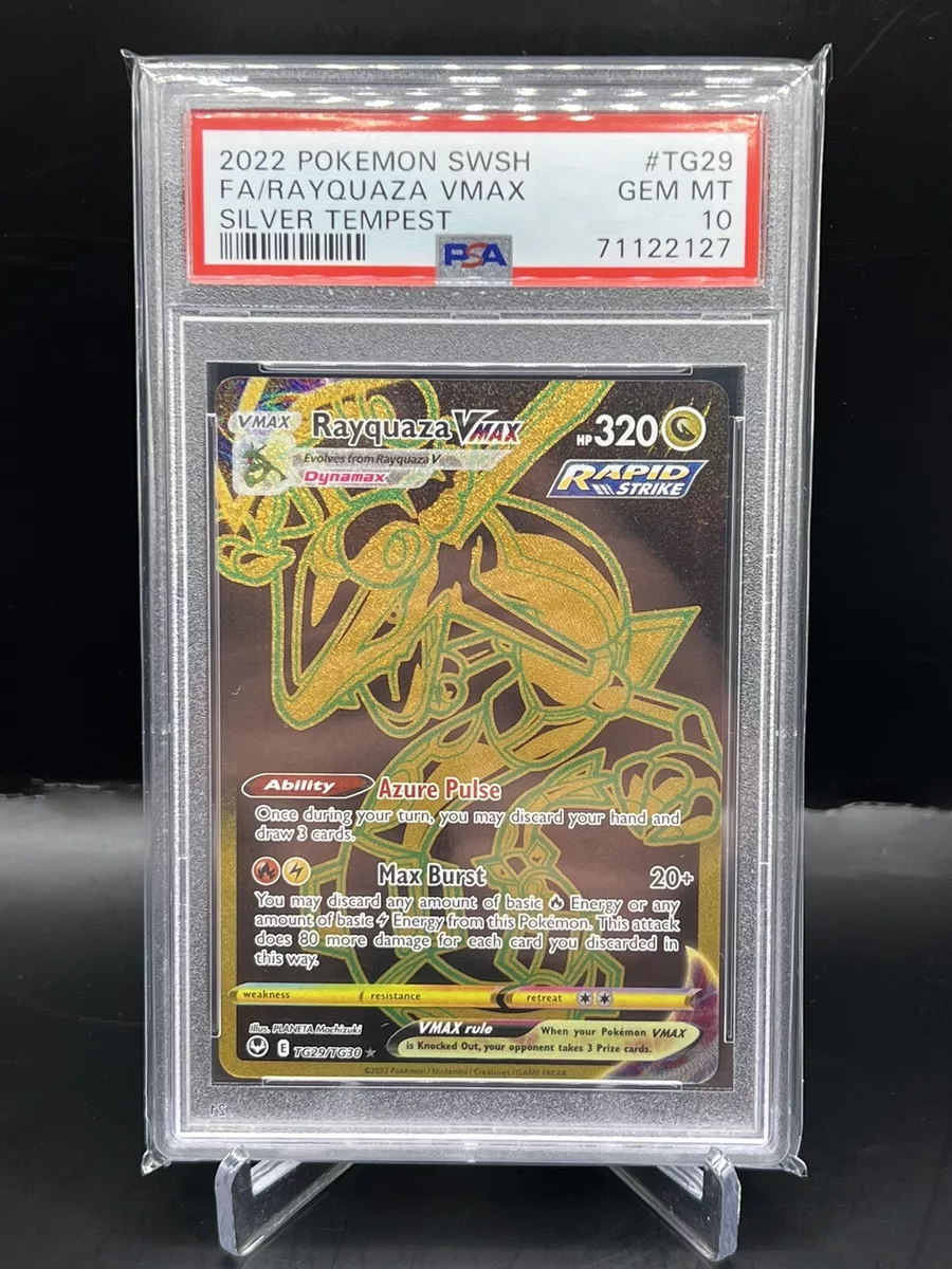 Rayquaza Vmax - TG29/TG30 - PSA 10 - Secret Rare - Silver Tempest