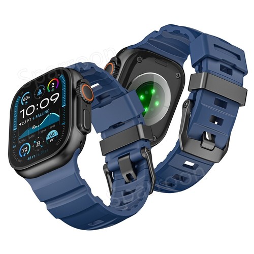 Durable Trail Loop Rugged Silicone Strap for Apple Watch Ultra 2 Band 45/46/49mm - Zdjęcie 8 z 73