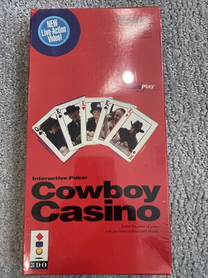 Cowboy Casino by Interactive Poker (3DO, 1994) NIB, factory sealed long box