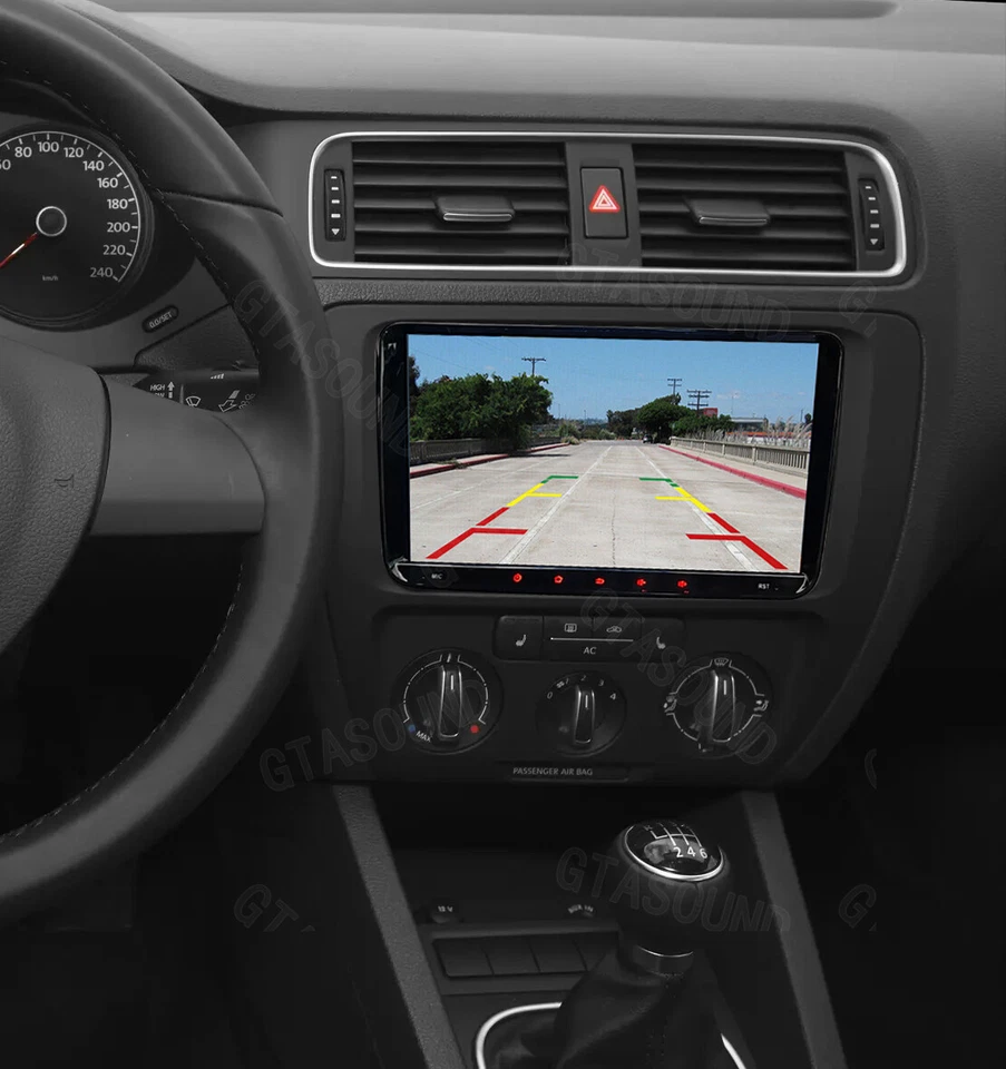 9" Carplay Android 13 Car Stereo Radio GPS WiFi For VW Volkswagen Jetta 2006-15 Foto 4 de 4