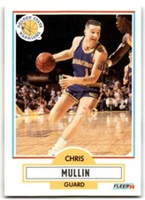 1990-91 Fleer Chris Mullin hof Golden State Warriors #66