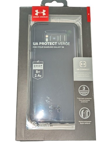 F4. Under Armour Verge Case for Samsung Galaxy S8 In Smoke. Works W/UA Connect