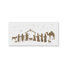 Nativity Stencil - Durable  Reusable Mylar Stencils