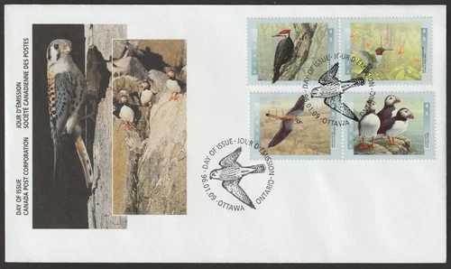Canada #1594a, Birds of Canada-1, Type A, Official First Day Cover, FDC 1996
