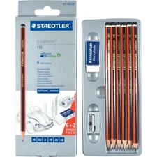 STAEDTLER 61 110 C6 Tradition Graphite Pencil for Drawing & Sketching - Assorted