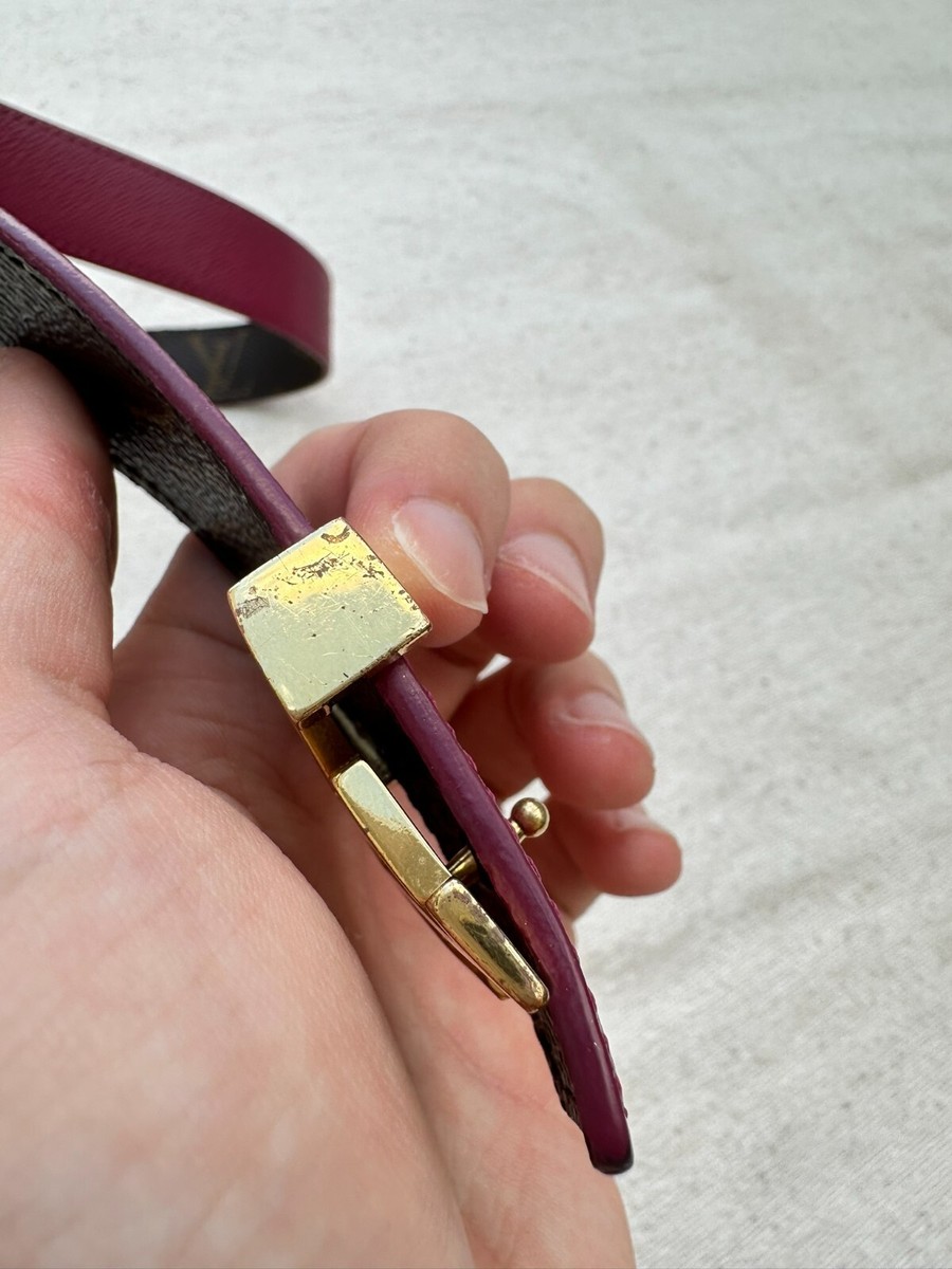 Authentic Louis Vuitton Belt Monogram Reversible Pink and Authentic Louis Vuitton Belt Monogram Reversible Pink and