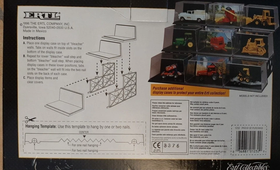 AMT Prestige Display Case (3) with Bleacher Brackets fits most 1/64 scale models - Image 2 of 4