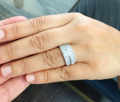 GIA-zertifiziert 14k massives Weißgold Rundschliff Diamant Verlobungsringe 2,00 ctw - Bild 8 von 11