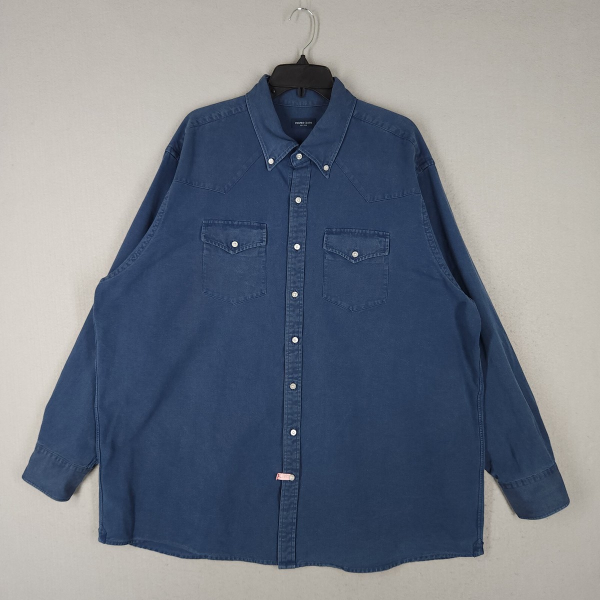 Proper Cloth Denim Shirt Proper Cloth Men's Japanese Washed Indigo