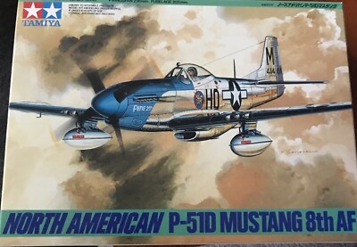 BRAND NEW Tamiya North American P-51D Mustang 8th AF Plastic Model Plane Kit