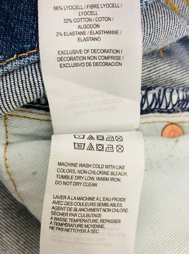 Lucky Brand Men's 121 Slim Straight Stretch Blue Denim Jeans Sz 38 Actual 39x32 - Picture 7 of 9