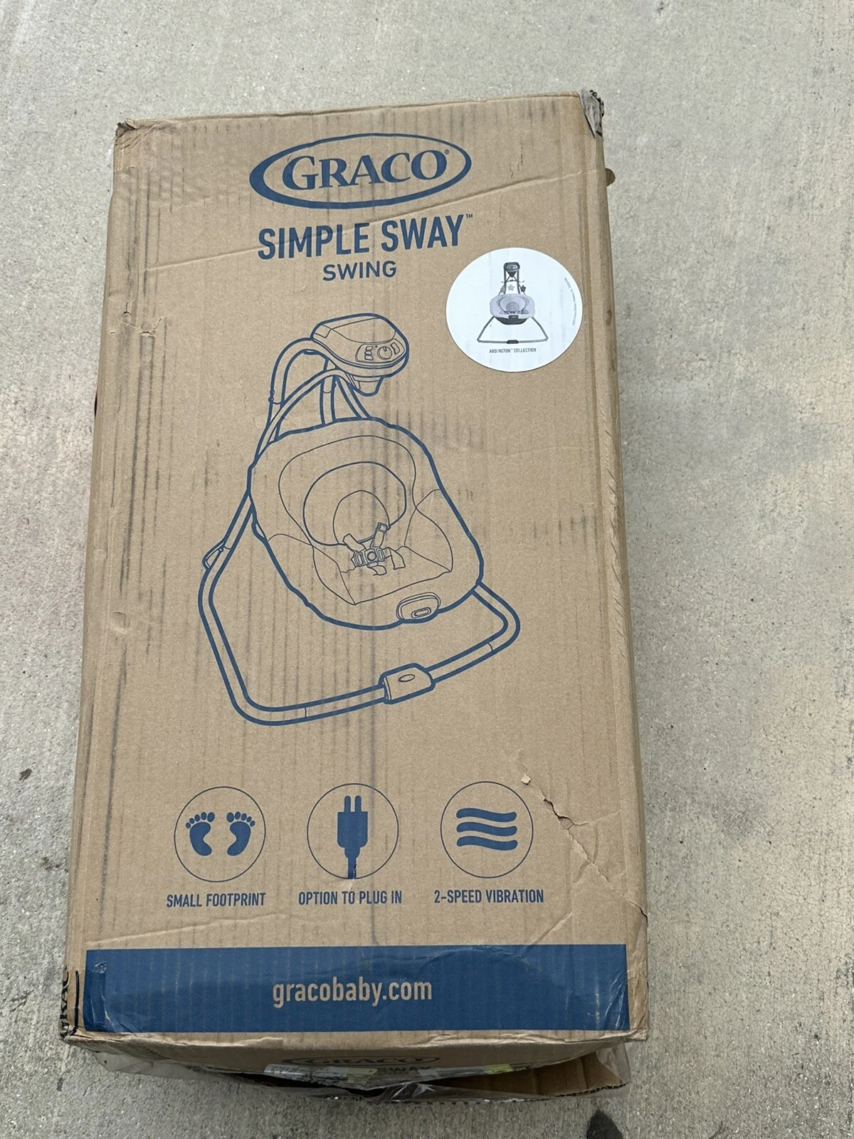 Graco Simple Sway Swing Baby Swing Soothing Motion 6 Speeds Abbington