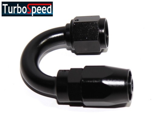 Adaptador de montaje de extremo de manguera de línea de gas y combustible giratorio negro AN6 180 grados nuevo a estrenar - Imagen 2 de 4