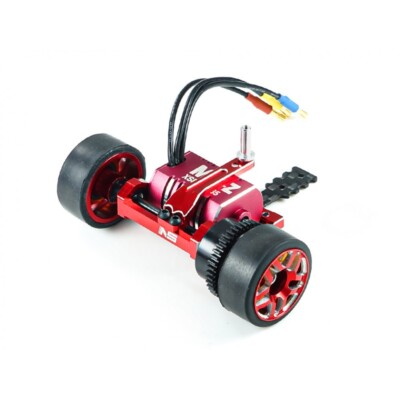 ママ03 NexxSpeed 98-102mm Square Motor Mount (RED) - Kyosho Mini-Z MR03