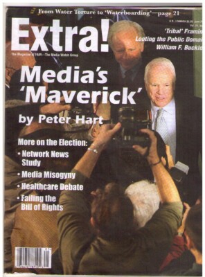 EXTRA! Magazine of FAIR The Media Watch Group June 2008 John McCain Waterboard