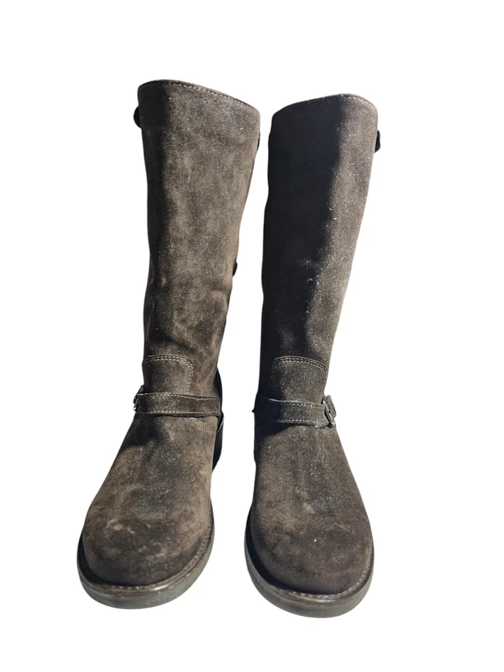 La Canadienne Womens Boots Size 7 Brown Suede Collen Waterproof Lug Sole Outdoor - Image 3 of 4