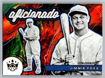 2022 Diamond Kings Aficionado Insert #A-1 Jimmie Foxx HOF Philadelphia A's