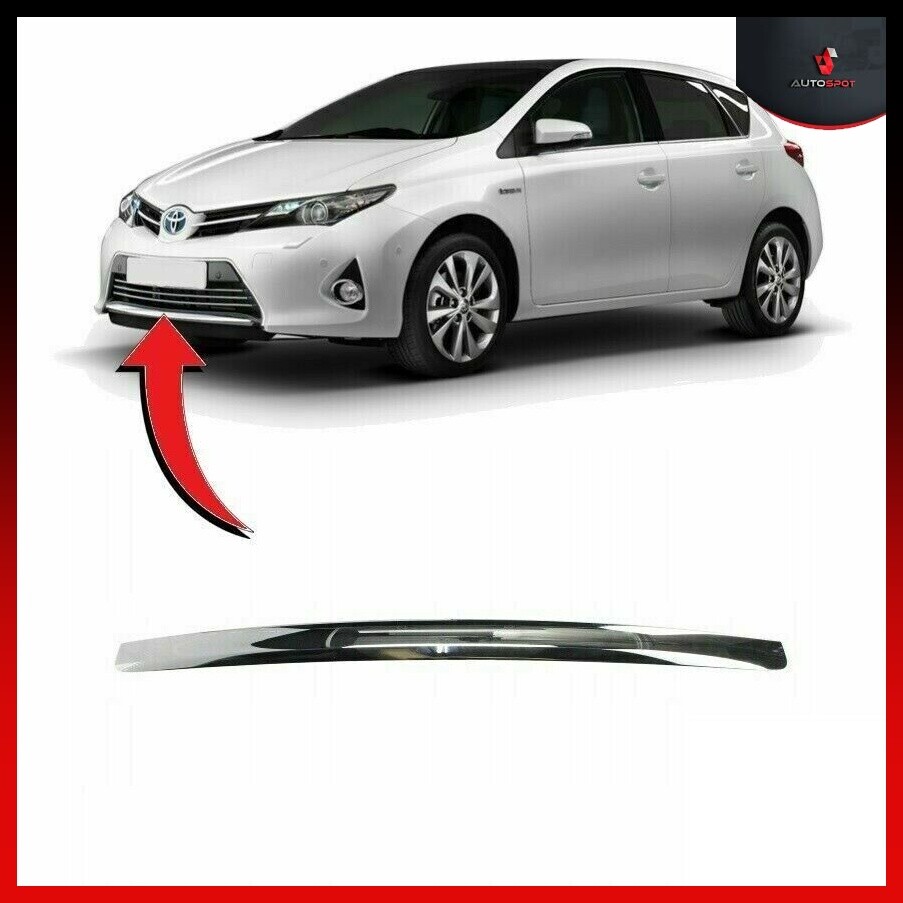 TOYOTA AURIS FRONT BUMPER LOWER CHROME TRIM STRIPE 5211202040 FOR