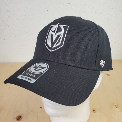 Vegas Golden Knights Cap '47 Brand MVP Black Adjustable Wool Hat NHL Hockey OSFA