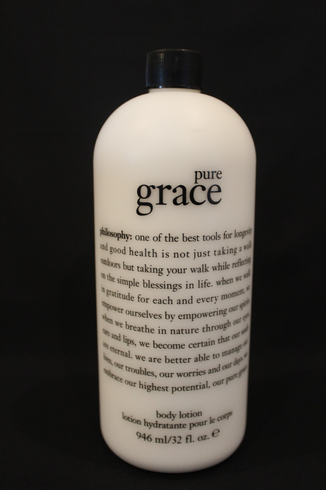 Sealed Philosophy Pure Grace Body Lotion 32 oz No Pump Brand New