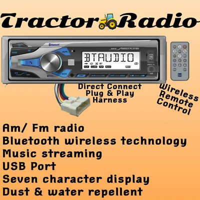 BOBCAT Radio Plug & Play Harness Bluetooth Water & Dust Resistant Direct Connect