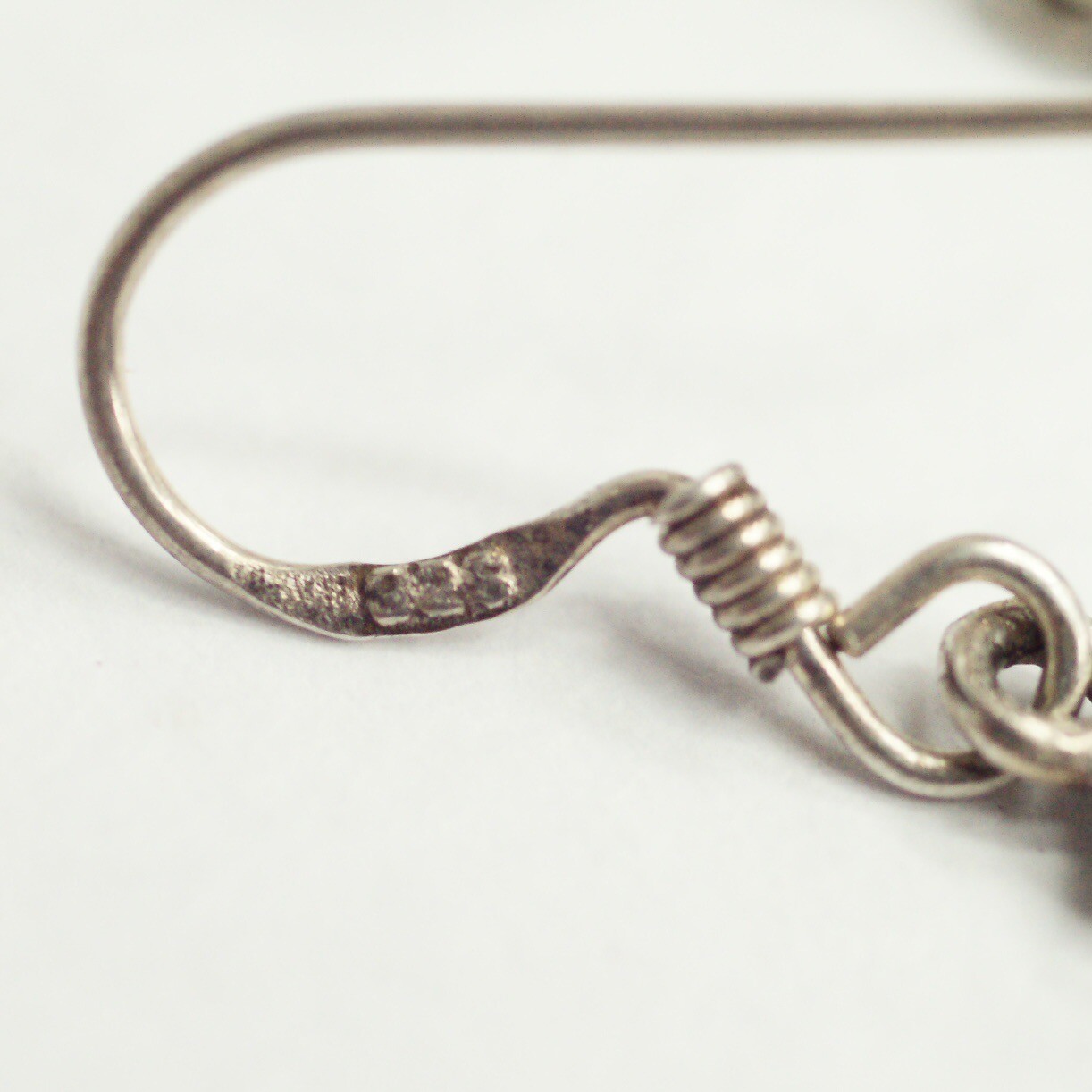 Sterling Silver Hook Drop Dangle Smooth Shiny Sim… - image 11