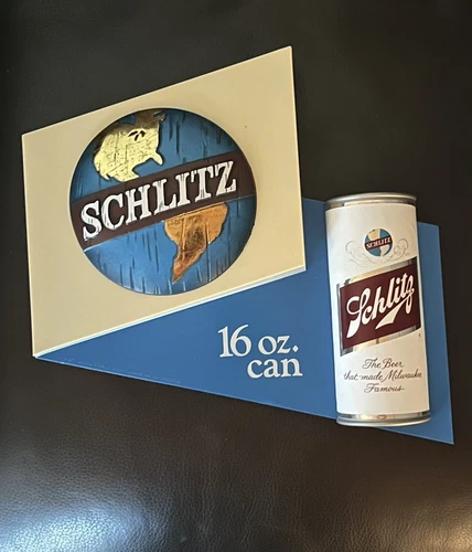 Vintage Schlitz Beer 16oz. Advertising Bar  Sign! Excellent! See Pictures