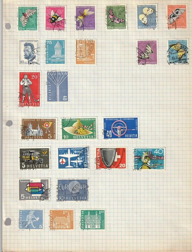 Colección Suiza Años 1914-1950 + Usado Sin Usar 4 Páginas Álbum 2021 Cat. $ 280++ Foto 4 de 4