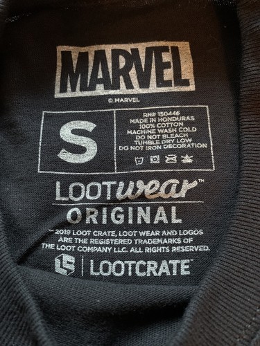 NEW Loot Crate 2019 Deadpool Red Black T Shirt Men’s Size Small (S) Marvel - Picture 6 of 7