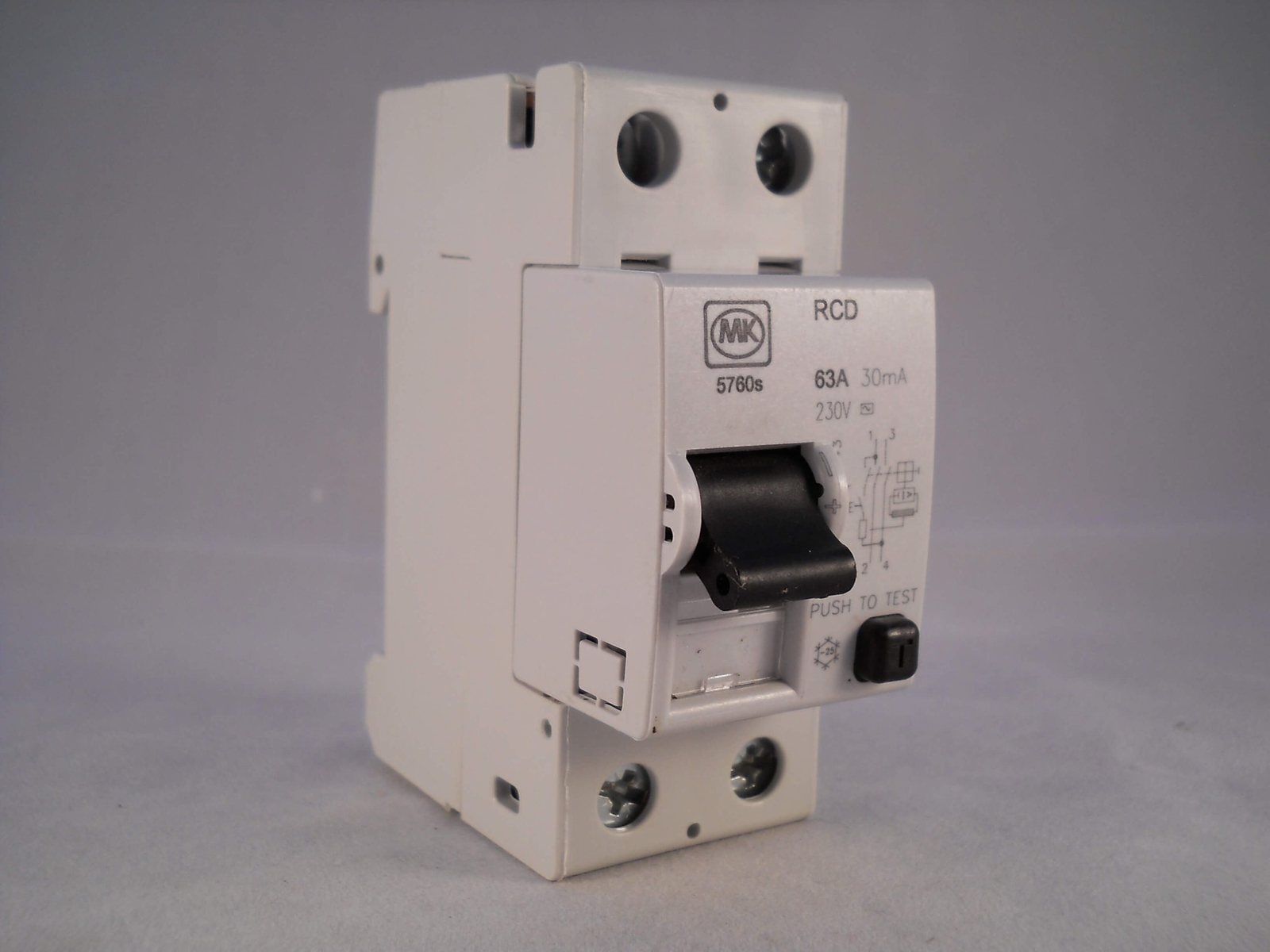 MK RCD 63 Amp 30mA Double Pole 63A Sentry 5760S