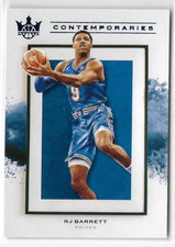 2020-21 Panini Court Kings Contemporaries Amethyst #5 RJ Barrett #2/99 Knicks
