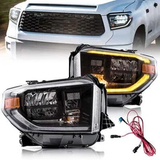 VLAND Full LED Headlights For Toyota Tundra 2014-2021 w/Sequential Turn Signlas
