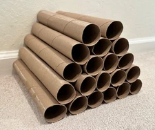 Paper Towel Tubes 20 Clean Empty Cardboard Rolls Kids Arts Crafts/Gardening