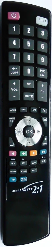 MARKENLOS Ersatz Fernbedienung passend für Medion MSN 40020923 MSN40020923.