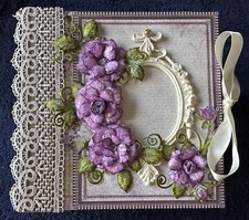 Handmade Album Using Heartfelt Raindrops On Roses Paper Collection