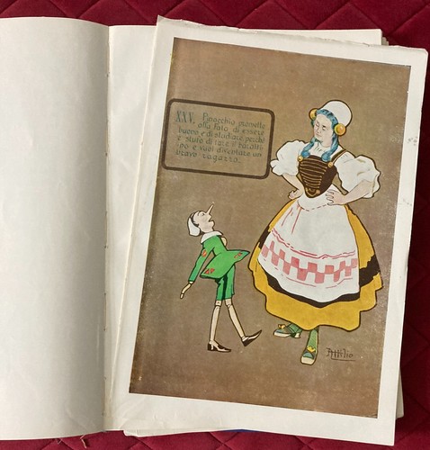LE AVVENTURE DI PINOCCHIO disegnato da Mussino, CEM 1958 - DA RESTAURARE - Foto 15 di 24