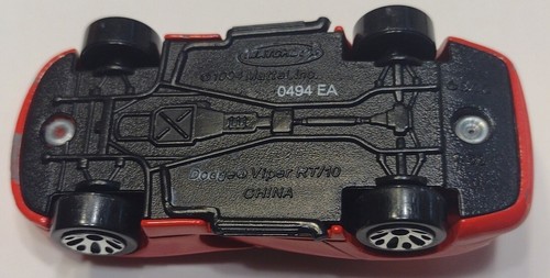 Matchbox Dodge Viper RT/10 Red $ Tampo On Trunk Unique Wheels OOAK Promo Car ? - Picture 7 of 7